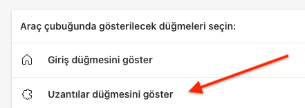 Microsoft Edge Uzantılar Düğmesini Gösterme Nasıl Yapılır?