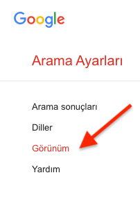 Google Koyu Tema Açmak - 2