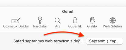 MAC Safari Varsayılan Tarayıcı Yapma 3