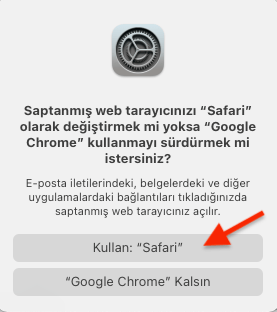 MAC Safari Varsayılan Tarayıcı Yapma 4