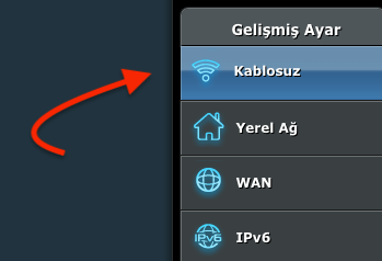 ASUS Modem Bant Değiştirmek 1