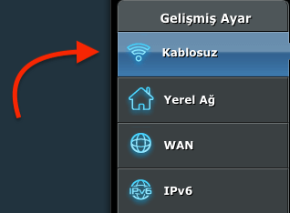 ASUS Modem SSID Gizlemek 1