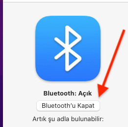 MAC Bluetooth Açma - Kapatmak 3 MAC Bluetooth Açma - Kapatmak 3