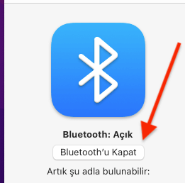 MAC Bluetooth Açma - Kapatmak 3