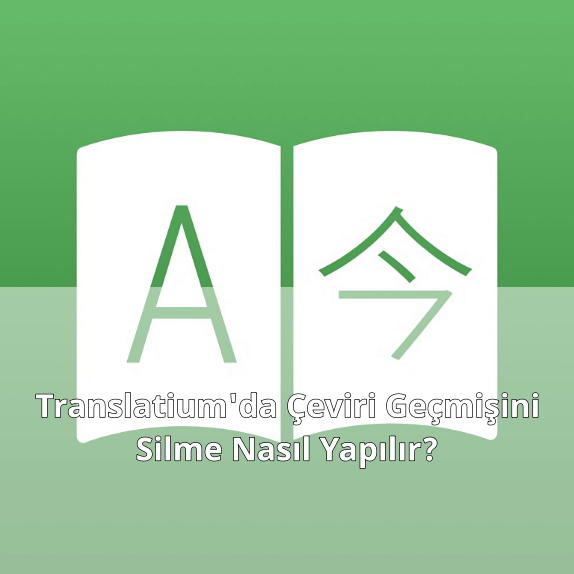 Translatium'da Çeviri Geçmişini Silmek Translatium'da Çeviri Geçmişini Silmek