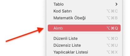Typora'da Alıntı Ekleme 3 Typora'da Alıntı Ekleme 3