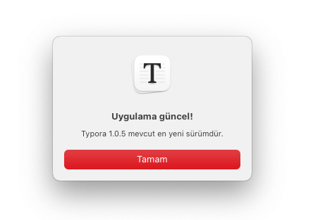 Typora'da Güncelleme Denetleme 3 Typora'da Güncelleme Denetleme 3
