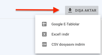 Search Console ile Backlinkleri Dışa Aktarma 3