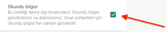 WhatsApp Web Okundu Bilgisi Kapatma 3 WhatsApp Web Okundu Bilgisi Kapatma 3