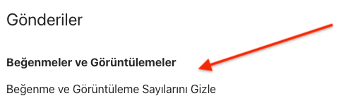 Instagram Beğenme ve Görüntüleme Sayılarını Gizleme 3