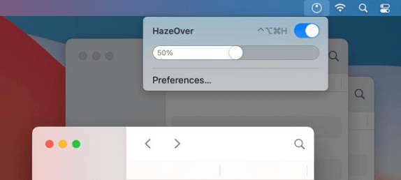 Apple macOS HazeOver Uygulaması Apple macOS HazeOver Uygulaması