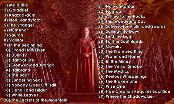 House of the Dragon 1. Sezon Soundtrack Müzik Listesi