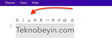 MarkText Uygulamasında Altı Çizgili Metin Yazmak 2 MarkText Uygulamasında Altı Çizgili Metin Yazmak 2