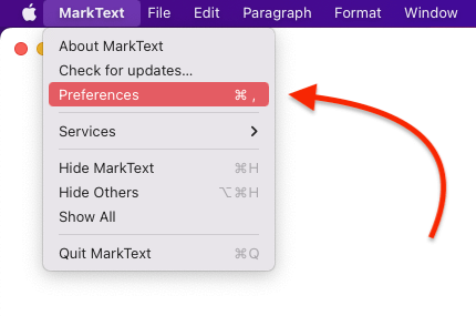 MarkText Uygulamasında Yazı Tipi Değiştirmek 2