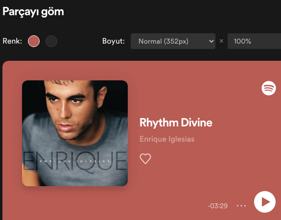 Spotify Parça Gömmek 2