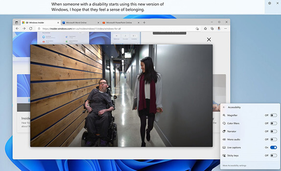 Windows 11 2H22 Güncellemesi - Erişilebilirlik Özellikleri