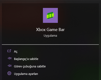 Windows 10 Xbox Game Bar Nedir?