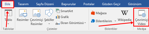 Word’de Çevrimiçi Video Ekleme Nasıl Yapılır? - 1 Word’de Çevrimiçi Video Ekleme Nasıl Yapılır? - 1