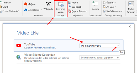 Word’de Çevrimiçi Video Ekleme Nasıl Yapılır? - 2 Word’de Çevrimiçi Video Ekleme Nasıl Yapılır? - 2