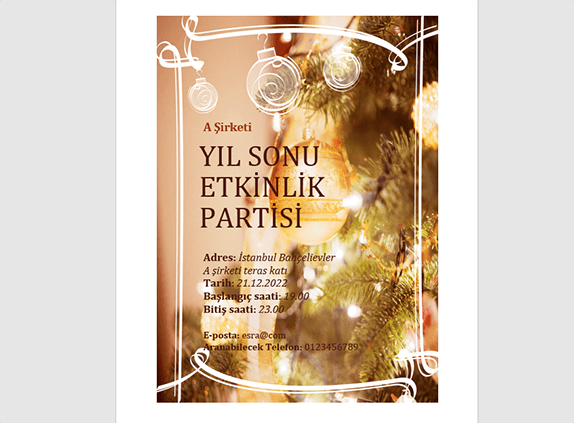 Word'de Davetiye Nasıl Yapılır? - 4 Word'de Davetiye Nasıl Yapılır? - 4