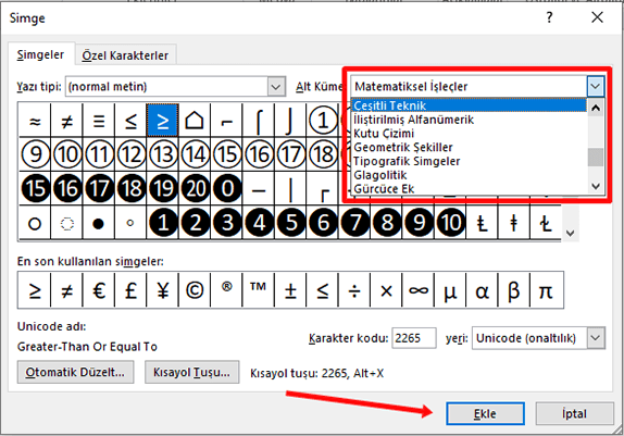 Word'de Simge Ekleme Nasıl Yapılır? - 3