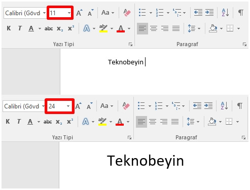 Word'de Yazı Boyutu Ayarlama Nasıl Yapılır? - 2 Word'de Yazı Boyutu Ayarlama Nasıl Yapılır? - 2