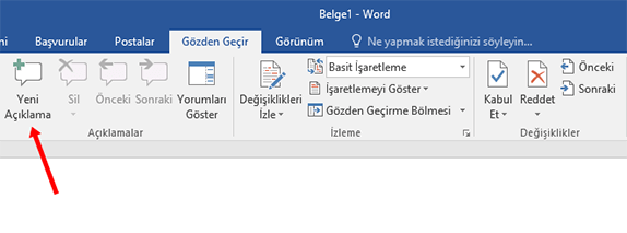 Word'de Yorum (Açıklama) Ekleme Kaldırma Nasıl Yapılır? - 1 Word'de Yorum (Açıklama) Ekleme Kaldırma Nasıl Yapılır? - 1