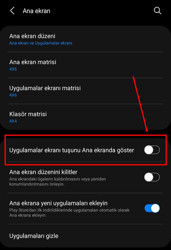 Samsung Uygulamalar Ekranı Tuşunu Gösterme - Kaldırma Nasıl Yapılır? - 3