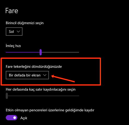 Windows 10 Fare Tekerlek Hızı Ayarlama Nasıl Yapılır? - 4 Windows 10 Fare Tekerlek Hızı Ayarlama Nasıl Yapılır? - 4