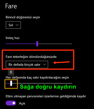 Windows 10 Fare Tekerlek Hızı Ayarlama Nasıl Yapılır? - 5