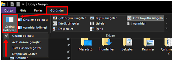 Windows 10 Gezinti Bölmesi Açma ve Kapama Nasıl Yapılır? - 3 Windows 10 Gezinti Bölmesi Açma ve Kapama Nasıl Yapılır? - 3