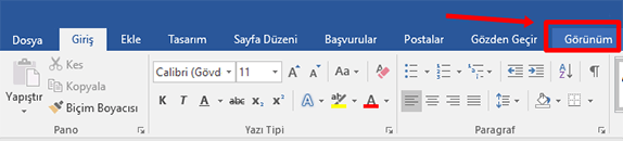 Word’de Aynı Belgenin Farklı Kısımlarında Çalışma Nasıl Yapılır? - 1