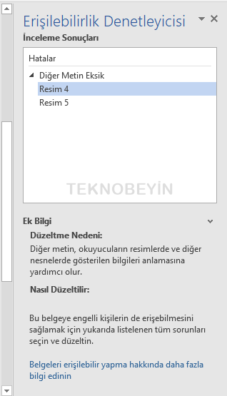 Word’de Erişilebilirlik Denetleyicisi Açma Nasıl Yapılır? - 3