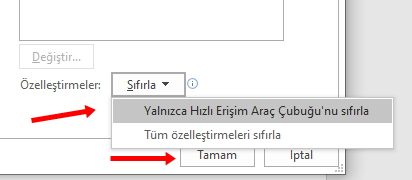 Word'de Hızlı Erişim Araç Çubuğu Özelleştirme Nasıl Yapılır? - 7