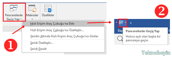 Word'de Hızlı Erişim Araç Çubuğu Özelleştirme Nasıl Yapılır? - 9 Word'de Hızlı Erişim Araç Çubuğu Özelleştirme Nasıl Yapılır? - 9