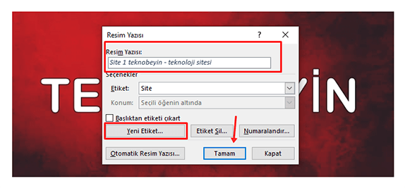 Word’de Resim Yazısı Ekleme Nasıl Yapılır? - 3