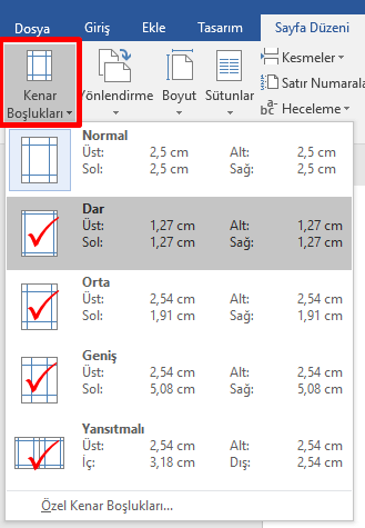 Word'de Sayfa Kenar Boşlukları Ayarlama Nasıl Yapılır? - 2