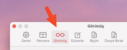 CotEditor İmleç Boyutu Değiştirmek 3