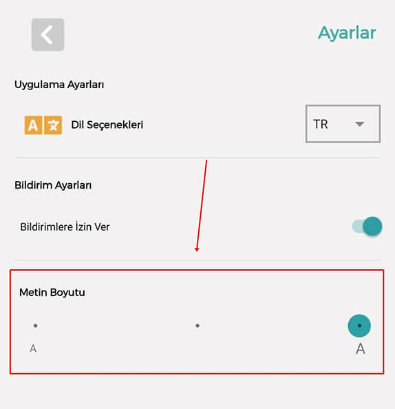 MHRS Mobil Uygulamasında Metin Boyutu Ayarlama Nasıl Yapılır? - 4