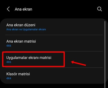 Samsung Ana Ekran ve Uygulamalar Ekranı Matrisi Nasıl Ayarlanır? - 5