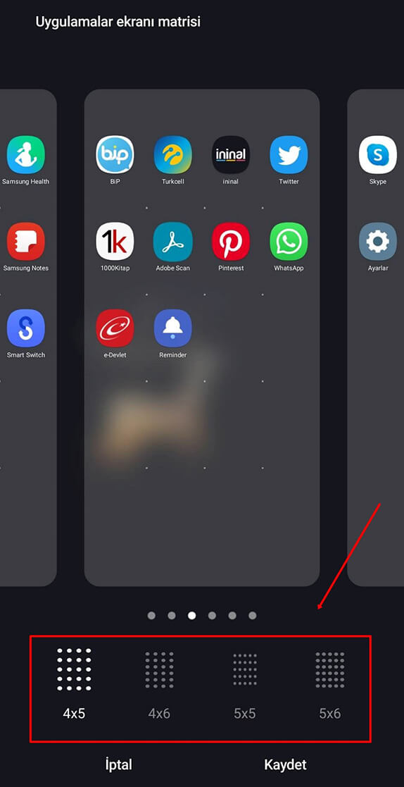 Samsung Ana Ekran ve Uygulamalar Ekranı Matrisi Nasıl Ayarlanır? - 6 Samsung Ana Ekran ve Uygulamalar Ekranı Matrisi Nasıl Ayarlanır? - 6