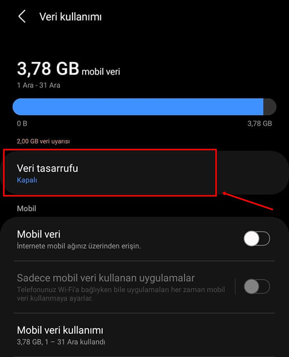 Samsung Veri Tasarruf Modu Açma Nasıl Yapılır? - 4