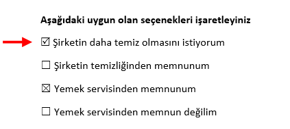 Word İşaretlenebilir Onay Kutusu Ekleme Nasıl Yapılır? - 11