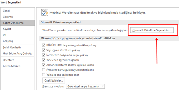 Word Otomatik Düzeltme Ayarları Nasıl Yapılır? - 4 Word Otomatik Düzeltme Ayarları Nasıl Yapılır? - 4