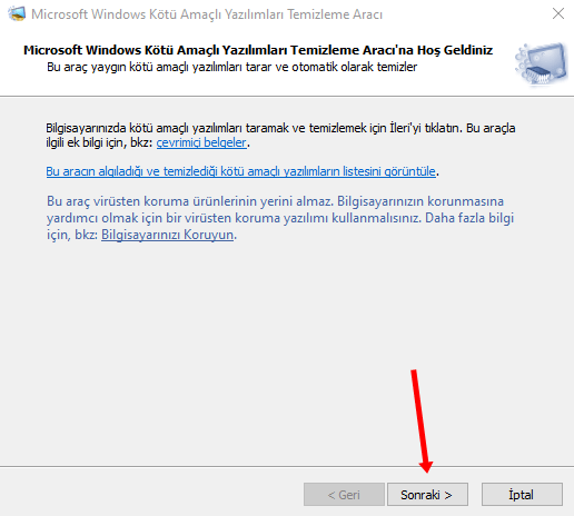 Microsoft Kötü Amaçlı Yazılım Kaldırma Aracı ile Virüs Taraması Yapma - 4 Microsoft Kötü Amaçlı Yazılım Kaldırma Aracı ile Virüs Taraması Yapma - 4
