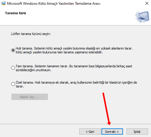 Microsoft Kötü Amaçlı Yazılım Kaldırma Aracı ile Virüs Taraması Yapma - 5 Microsoft Kötü Amaçlı Yazılım Kaldırma Aracı ile Virüs Taraması Yapma - 5
