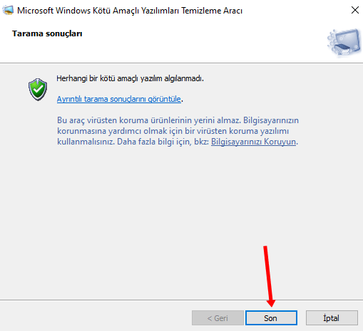 Microsoft Kötü Amaçlı Yazılım Kaldırma Aracı ile Virüs Taraması Yapma - 7 Microsoft Kötü Amaçlı Yazılım Kaldırma Aracı ile Virüs Taraması Yapma - 7