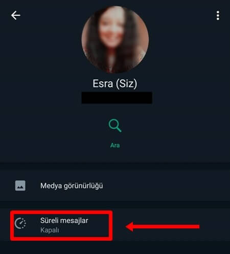 WhatsApp Süreli Mesaj Özelliği Nasıl Açılır? - 2