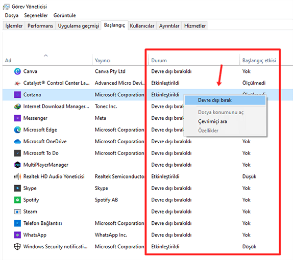 Windows 10 Başlangıçta Çalışan Uygulamaları Kapatma Nasıl Yapılır? - 4 Windows 10 Başlangıçta Çalışan Uygulamaları Kapatma Nasıl Yapılır? - 4
