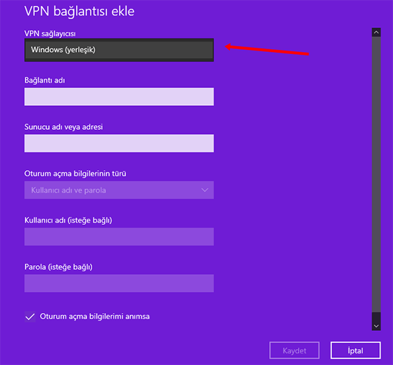 Windows 10 Bilgisayarda VPN Ağı Ekleme Nasıl Yapılır? VPN Kurulumu - 6